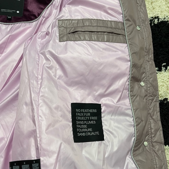 NWT Women’s Small Noize Cruelty-free Winter Puffer Jacket In Rose  -22℉ Shield - Picture 11 of 12